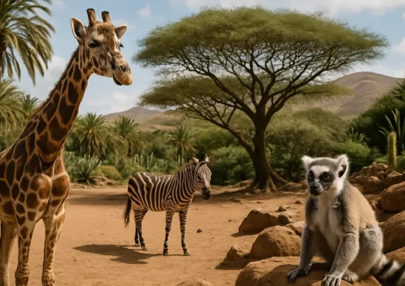 Ontdek Oasis wildlife: de dierentuin op fuerteventura waar woestijn en wildlife samenkomen